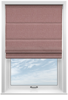 Delicate Chevron, Garnet - Twist&Fit Roman Blind